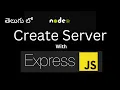 Node JS Tutorials Create Web Server using Express JS Telugu