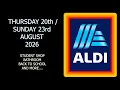 Aldi Special Buys Thursday 20th Sunday 23rd August 2026