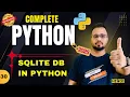 Python Tutorial in Hindi - CRUD Operations using sqlite3