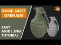 Blender Game Asset Modeling Hand Grenade Free Tutorial