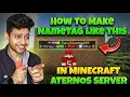 How To Make Professional NameTag in Minecraft Aternos Server Full Setup Guide 2026