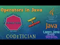 Tutorial 8 - Operators in Java Types of Operators in Java How to use Operators in Java