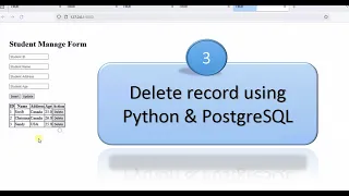 CRUD Operations Using Python PostgreSQL Delete in Python swift learn