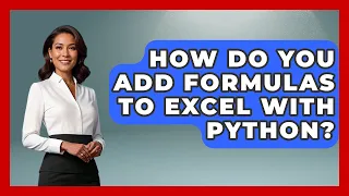 How Do You Add Formulas To Excel With Python - Python Code School