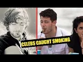 Famous Celebrities Caught Smoking Ft. Daniel Radcliffe And Robert Pattinson | Celeb Ten #shorts