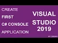 Create Your First C Console App using Visual Studio 2019