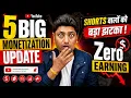 YouTube Monetization 5 Updates 2026 Shorts Creators New YPP Rules Explained