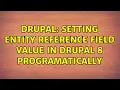 Drupal Setting entity reference field value in Drupal 8 programatically