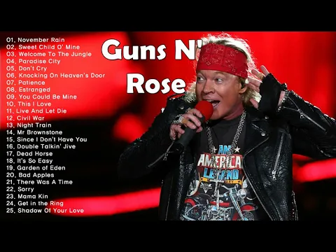 Download MP3 Guns N' Roses Greatest Hits Full Album - Best Songs of Guns N Roses - The Best Of Guns N' Roses