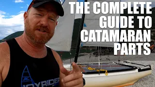 Beginner catamaran sailing lesson⛵️parts of the boat