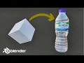 How to Model a Bottle Water in Blender Under 5 MIns Create a Water Bottle in Blender in 5 Minutes