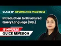 15 Minutes Masterclass - Quick Revision of Introduction to SQL Class 11 Informatics Practices Ch 8