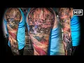 American Flag Tattoo Sleeve HIP