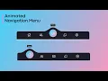 Magic Navigation Menu Indicator using Html CSS Javascript - Animated Navigation Menu Design