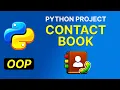 Python Project in OOP Contact Book Project with JSON