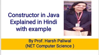 Constructor in Java with example Explained in Hindi