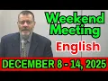 Lagu Weekend Meeting 2025 | Watchtower Study (December 8 - 14) | English | Weekend Meeting