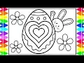 How to Draw Easter Bunny Easter Egg Designs Hearts Coloring Page Easter Coloring Pages for Kids