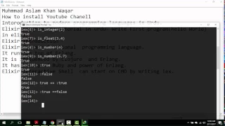 Elixir Programming Tutorial for absolute beginner in Urdu - Tutorial 1 Hello
