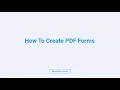 Bluebeam Revu 21 How To Create PDF Forms