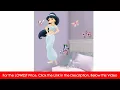 Jasmine Removable Wall Sticker Jasmine Wall Decal Disney Princess Wall Sticker