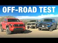 Off-Road Comparison Test Toyota Tacoma TRD Off-Road vs Ford Ranger FX4 vs Chevrolet Colorado Z71