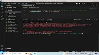 Fix Angular ng serve Command Error In Windows 10 with Bash Script