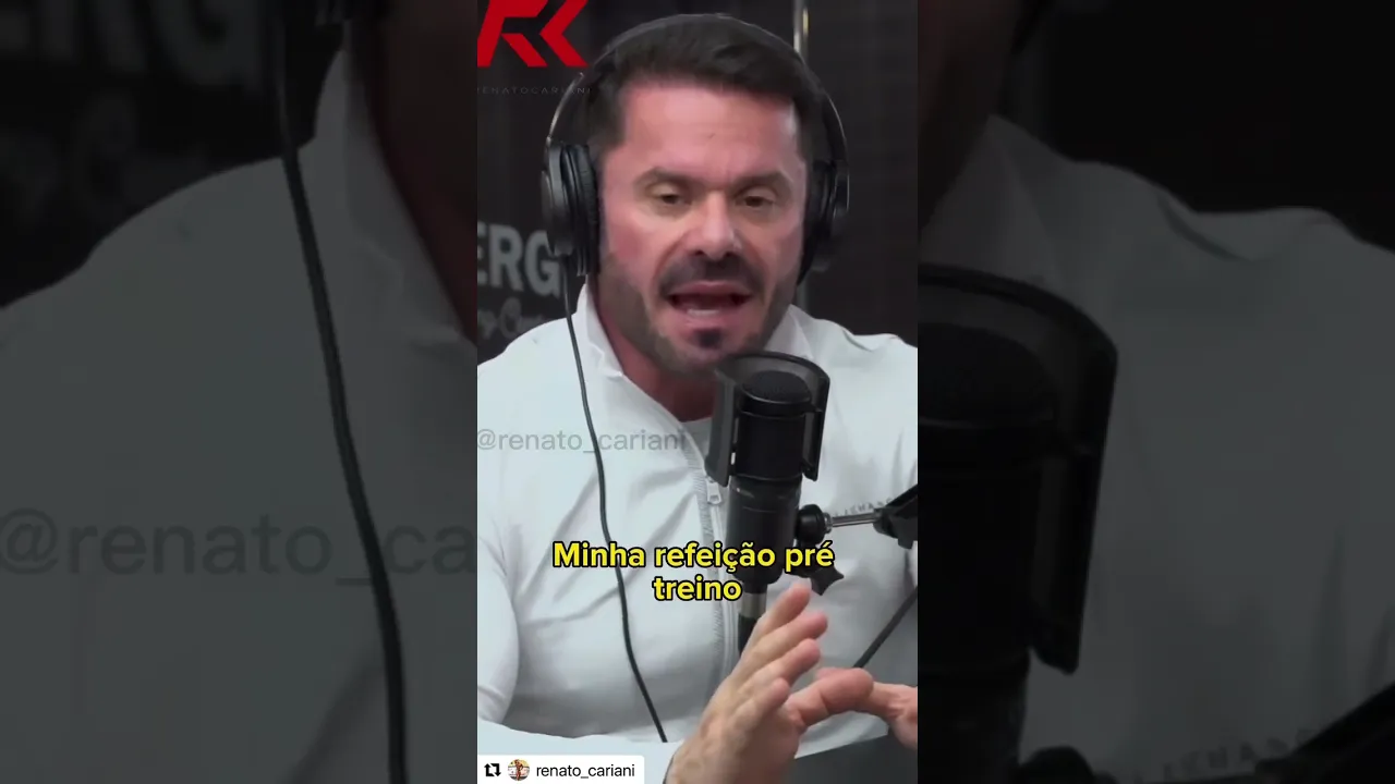 REFEIÇÃO PRÉ-TREINO, O QUE COMER? E QUAL É O MELHOR HORÁRIO? #renatocariani #shorts