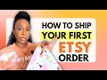 Etsy Shipping for Beginners Package Print and Ship Your First Order
