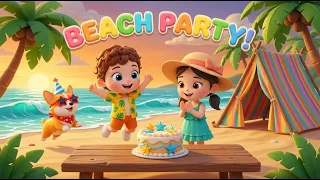 Kids Go To School | Chuns And Friends Learn Beach Fun & Family Love With Starfish Cake