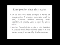 Object Oriented Programming - Data abstraction