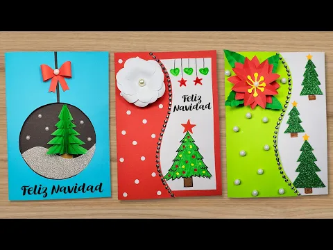 Download MP3 DIY 3 Lindas Tarjetas Navideñas 🎁 DIY Tarjetas hecha a mano | Christmas Cards