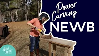 first time power carving with non woodworkers