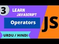 JavaScript Operators Lec - 3 JavaScript tutorial for beginners in Waqar Ahmed