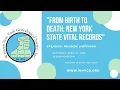 From Birth to Death New York State Vital Records