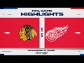 NHL Highlights | Blackhawks vs. Red Wings - November 9, 2025