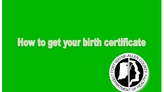 How to get a copy of your birth certificate