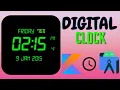 DIGITAL CLOCK - Android Studio Android Development Tutorial Java Kotlin Techno Sp