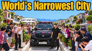 Scorpio-N Stuck Inside World's Narrowest City in China 😤🇨🇳 |World Road Trip| #EP-24