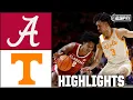 Alabama Crimson Tide vs Tennessee Volunteers Full Game Highlights ESPN College Basketball