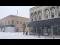 Winter storm hits downtown Bay City
