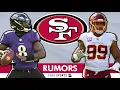 49ers TRADING For Chase Young INTERESTED In Lamar Jackson Trade San Francisco 49ers Rumors Today