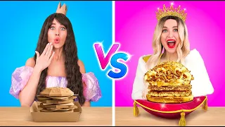 Tantangan Burger $1 vs. $10.000! 💸🍔 Momen Makanan Lucu oleh 123 GO! Challenge