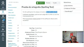 Prueba de ortografia (Spelling Test)