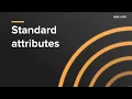 Standard attributes in user com