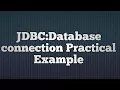 4 JDBC Database connection Practical Example How to make connection between jdbc and Mysql