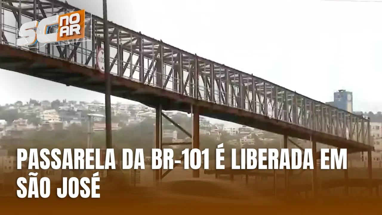 Obras na passarela da BR-101 são concluídas