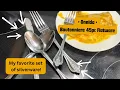 Oneida Silverware Set Boutonniere 45 Piece Everyday Flatware Set Service For 8 Stainless Ste