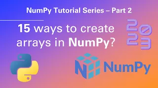 Python NumPy Tutorial 2 - How to create NumPy arrays in Python