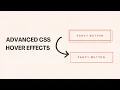 Advanced CSS Button Hover Effect With Html Css Only